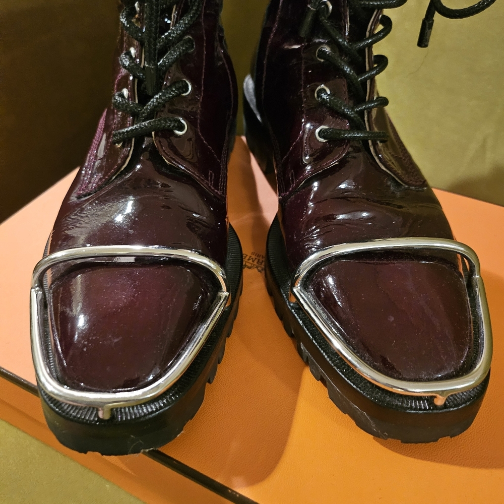 Alexander Wang Kennah Burgundy Boots - Picture 5 of 9
